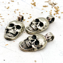 Load image into Gallery viewer, Antique Silver Nepal Skeleton Pendant
