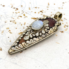Load image into Gallery viewer, Wood &amp; Opal Arrow Focal Pendant
