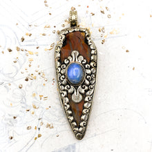 Load image into Gallery viewer, Wood &amp; Opal Arrow Focal Pendant
