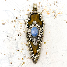 Load image into Gallery viewer, Wood &amp; Opal Arrow Focal Pendant
