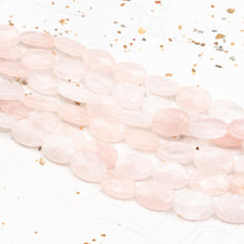 Load image into Gallery viewer, Rose Quartz Faceted Oval Bead Strand - Tucson Find
