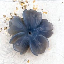 Load image into Gallery viewer, Sculpted Stone Flower Focal Pendant
