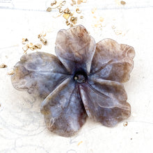 Load image into Gallery viewer, Sculpted Stone Flower Focal Pendant
