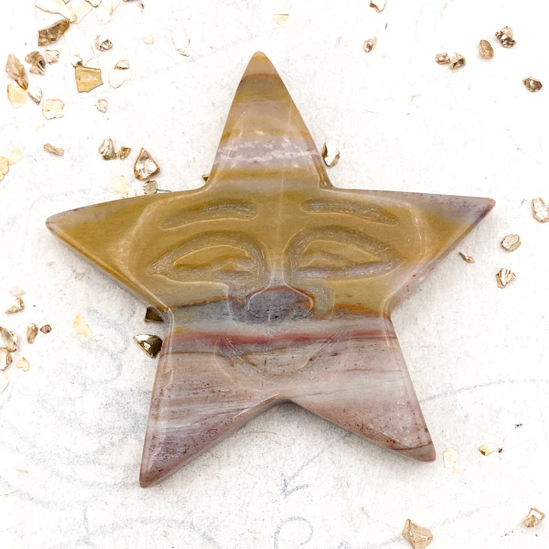 Smiling Star Howlite Focal Pendant