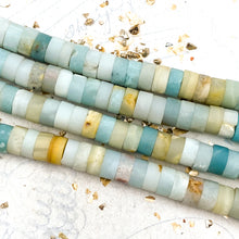 Load image into Gallery viewer, Large Hole Matte Amazonite Bead Strand
