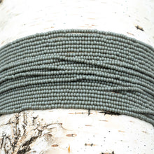 Load image into Gallery viewer, 12/0 Dark Grey Seed Bead Hank
