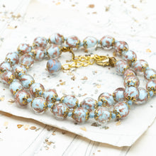 Load image into Gallery viewer, Light Blue Venetian Glass Necklace

