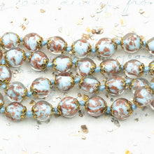 Load image into Gallery viewer, Light Blue Venetian Glass Necklace
