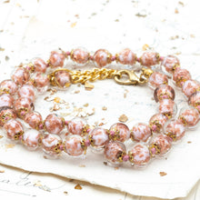 Load image into Gallery viewer, Pastel Pink Venetian Glass Necklace - Tucson Find

