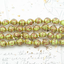 Load image into Gallery viewer, Kiwi Green Venetian Glass Necklace - Tucson Find
