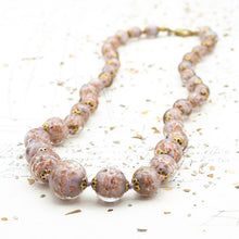 Load image into Gallery viewer, Pink Graduated Venetian Glass Necklace - Tucson Find
