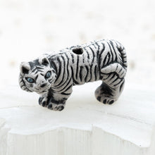 Load image into Gallery viewer, White Tiger Bead
