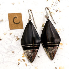 Load image into Gallery viewer, Wooden and Brass African Earrings
