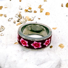 Load image into Gallery viewer, Scarlet Japanese Flower Garden Ring
