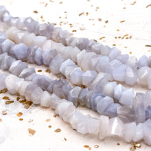 Load image into Gallery viewer, 1/4 strand Blue-Lace Agate Beads
