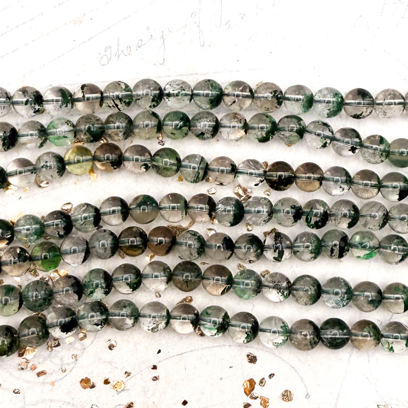 Moss Quartz Bead Set