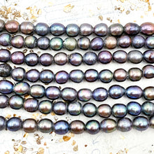 Load image into Gallery viewer, Iridescent Large Hole Pearl Strands
