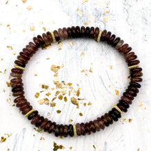 Load image into Gallery viewer, Mauve Gemstone Stretch Bracelet
