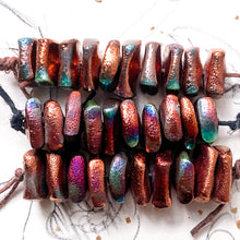 Load image into Gallery viewer, Raku Handmade Artisan Bead Strand - Artisan Trunk Show
