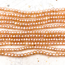 Load image into Gallery viewer, Peachy Pearl Bead Strand
