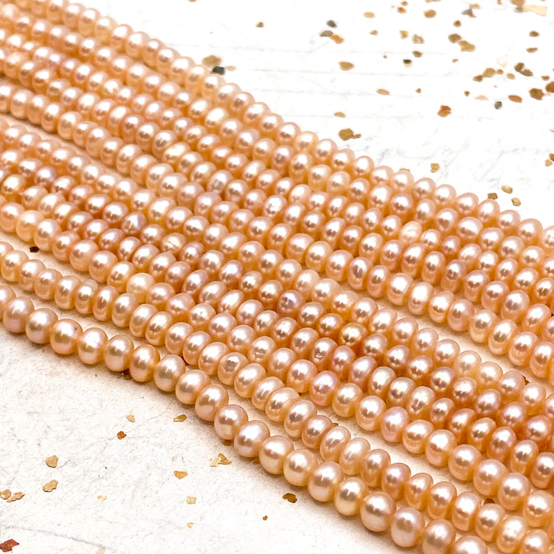 Peachy Pearl Bead Strand