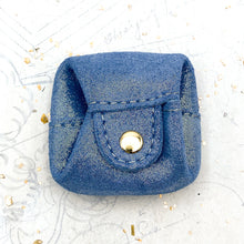 Load image into Gallery viewer, Light Blue Shimmer Tiny Pouch - Gigi&#39;s Paris Find
