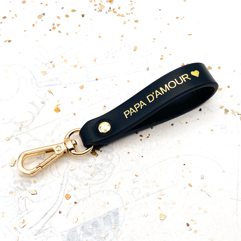 Leather Keychain - Gig's Paris Find