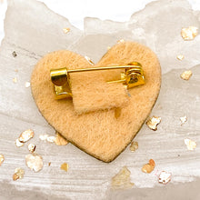 Load image into Gallery viewer, Leather Heart Pin - Gig&#39;s Paris Find
