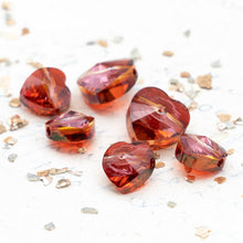 Load image into Gallery viewer, Burning Hearts Premium Crystal Bead Mix - 6 Pcs
