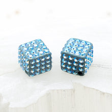 Load image into Gallery viewer, 8mm Shimmer Premium Austrian Crystal Cube Pair
