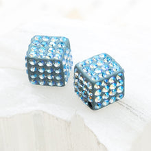 Load image into Gallery viewer, 8mm Shimmer Premium Austrian Crystal Cube Pair
