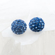 Load image into Gallery viewer, 6mm Sapphire Pave Bead Pair
