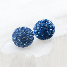 Load image into Gallery viewer, 6mm Sapphire Pave Bead Pair
