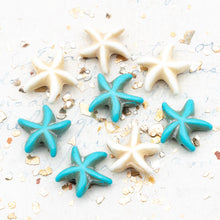 Load image into Gallery viewer, Starfish Synthetic Turquoise Bead Set - 8 Pieces
