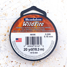 Load image into Gallery viewer, Beige Wildfire Bead Weaving Thread - 0.15mm
