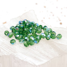 Load image into Gallery viewer, 3mm Dark Fern Green AB Premium Crystal Bead Set - 48 Pcs
