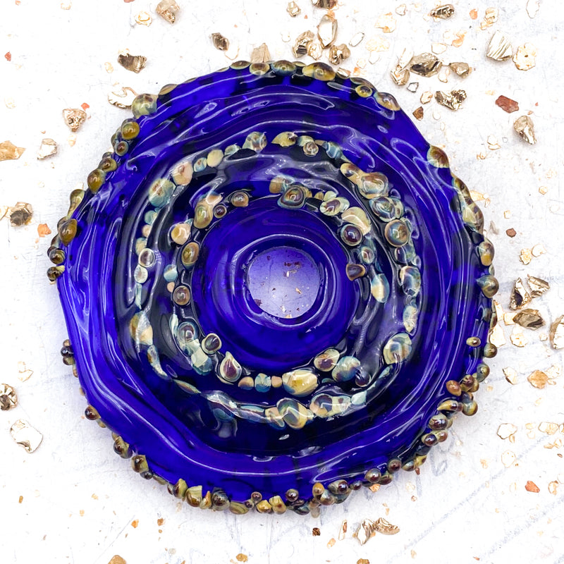 Rita's Cobalt Funky Disc Pendant