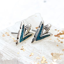 Load image into Gallery viewer, Turquoise Arrow Earring Pair
