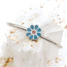 Load image into Gallery viewer, Turquoise Daisy Cuff
