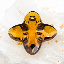 Load image into Gallery viewer, Topaz Dorado Cross Tribe Pendant
