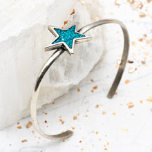 Load image into Gallery viewer, Turquoise Star Cuff
