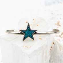 Load image into Gallery viewer, Turquoise Star Cuff
