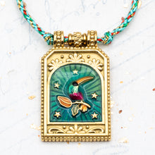 Load image into Gallery viewer, Teal Toucan Pendant Necklace
