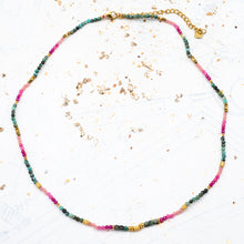 Load image into Gallery viewer, Pink Green Sparkle Necklace
