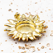 Load image into Gallery viewer, Sparkle Sunflower Brooch
