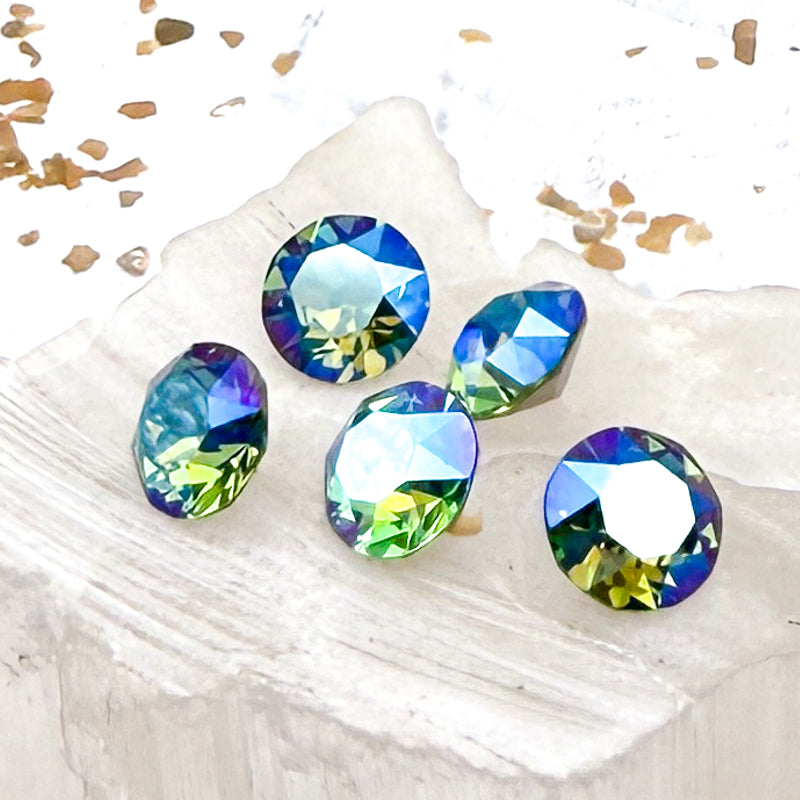 8mm Shimmer Premium Austrian Crystal Unfoiled Set - 5pcs