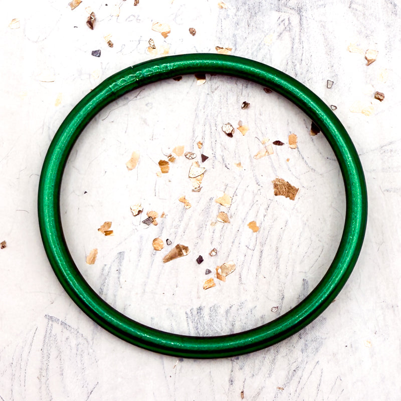 Large - Green With Envy Plastic Bracelet