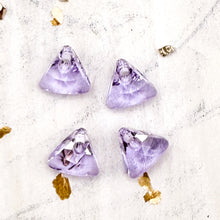Load image into Gallery viewer, 8mm Violet Xilion Triangle Premium Austrian Crystal Pendant Sets - 4pcs
