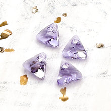 Load image into Gallery viewer, 8mm Violet Xilion Triangle Premium Austrian Crystal Pendant Sets - 4pcs
