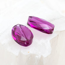 Load image into Gallery viewer, 14x10mm Fuchsia Premium Austrian Crystal Oval Pair
